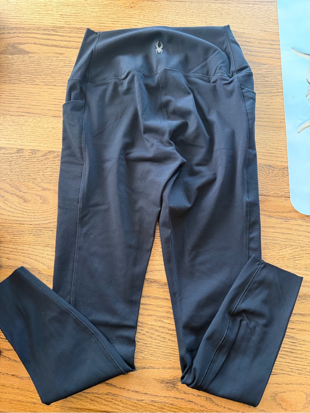 Spyder Black Athletic Leggings with Logo